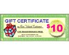 Gift Certificate $ 10.00