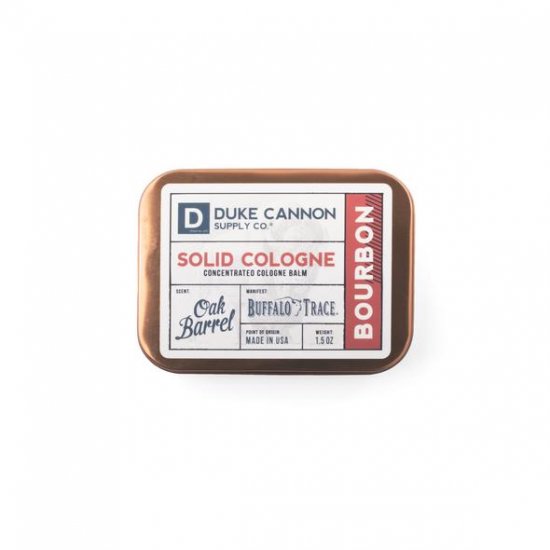 Duke Cannon Solid Cologne - Bourbon - Click Image to Close