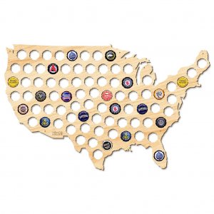 Beer Cap Map of USA-Large