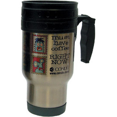 Stainless Steel Travel Mug - 12oz – Silver - Click Image to Close